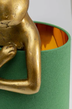 Discount KARE Design Lampa stołowa Animal Rabbit 23x68 cm złota - klosz zielony - KARE