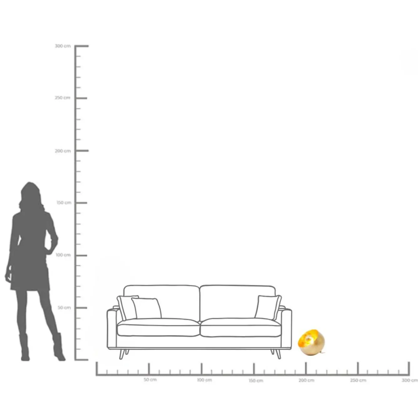 Fashion KARE Design Lampa stołowa Apollon 28x17 cm złota - KARE