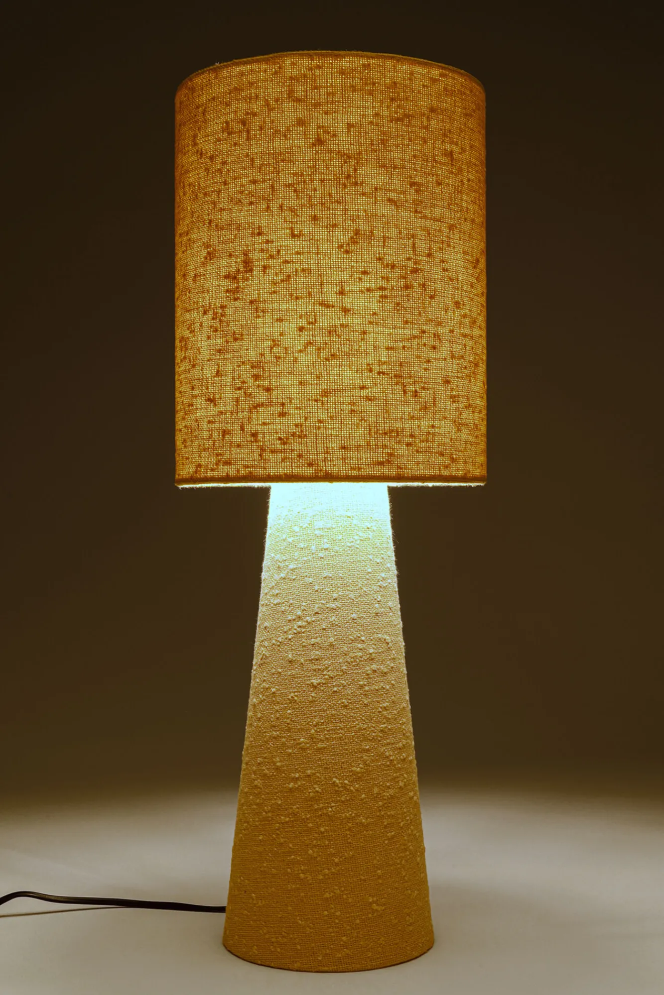 Online KARE Design Lampa stołowa beżowa boucle 60 cm - KARE