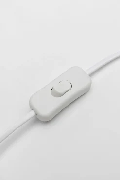 Hot KARE Design Lampa stołowa biała królik abażur futrzasty 50 cm - KARE