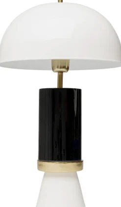 Online KARE Design Lampa stołowa biało-czarna stalowa emaliowana 51 cm - KARE