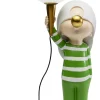 New KARE Design Lampa stołowa biało-zielona chłopiec USB 1xG9 20x49 cm - KARE