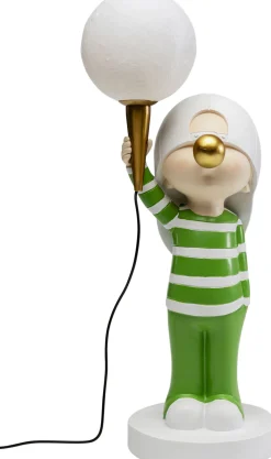 New KARE Design Lampa stołowa biało-zielona chłopiec USB 1xG9 20x49 cm - KARE