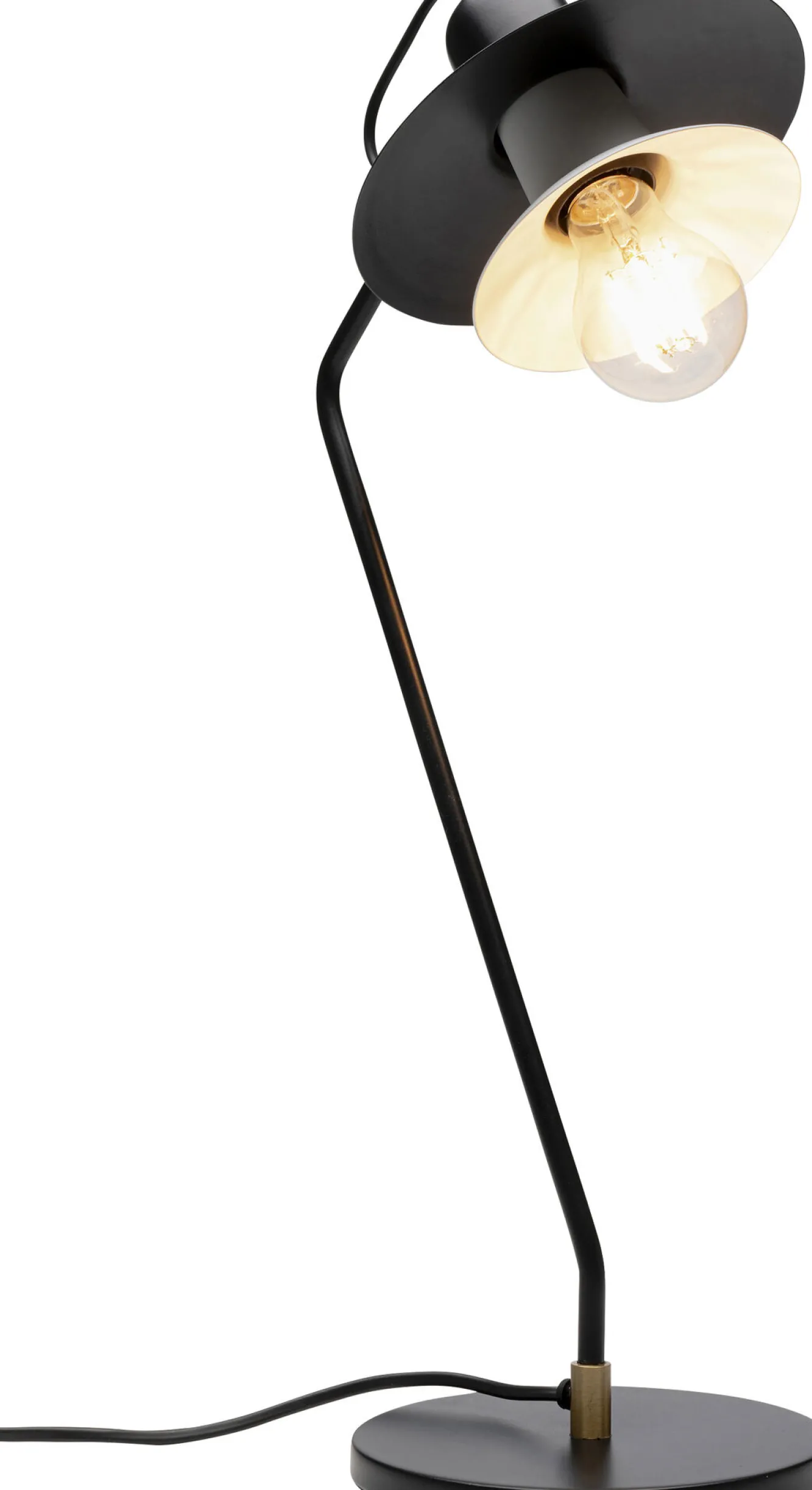 Fashion KARE Design Lampa stołowa biurkowa czarna stalowa 54 cm - KARE