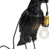 Hot KARE Design Lampa stołowa Crow 14x34 cm czarna matowa - KARE