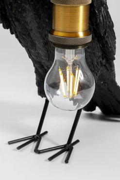 Hot KARE Design Lampa stołowa Crow 14x34 cm czarna matowa - KARE