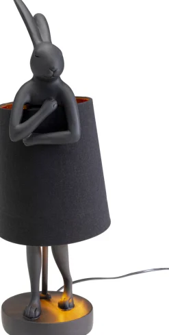 Discount KARE Design Lampa stołowa czarna matowa królik 50 cm - KARE