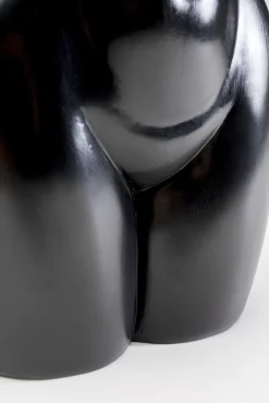 Clearance KARE Design Lampa stołowa czarna z abażurem motyw ludzkiego ciała Ø30x48 cm - KARE