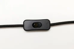 Clearance KARE Design Lampa stołowa czarna z abażurem motyw ludzkiego ciała Ø30x48 cm - KARE