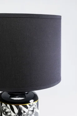 New KARE Design Lampa stołowa czarno-biała motyw zebry 71 cm podstawa z porcelany - KARE
