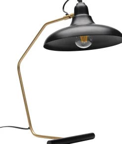 Sale KARE Design Lampa stołowa czarno-złota stalowa 49 cm - KARE