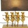 Hot KARE Design Lampa stołowa czarno-złota tańczące krowy 41x44 cm - KARE