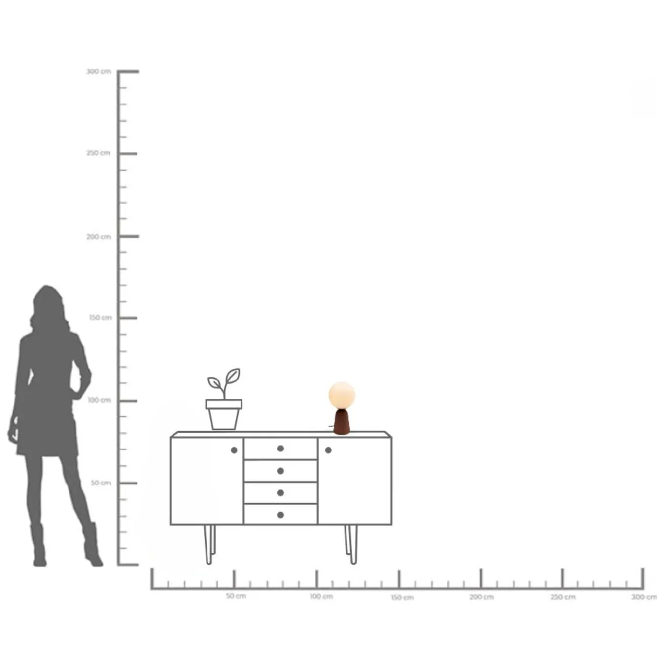 Online KARE Design Lampa stołowa czerwona klosz szklana kula Ø16x31 cm - KARE