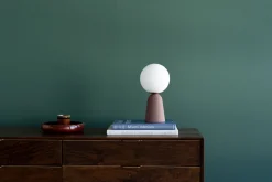 Online KARE Design Lampa stołowa czerwona klosz szklana kula Ø16x31 cm - KARE