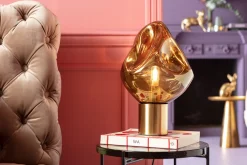 Sale KARE Design Lampa stołowa Dough Ø25x38 cm złota - KARE