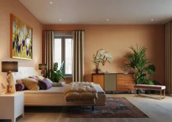 Fashion KARE Design Lampa stołowa Flores Ø30x62 cm złota - klosz czarny - KARE