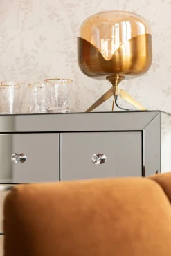 Outlet KARE Design Lampa stołowa Golden Goblet Ball 27x35 cm - KARE