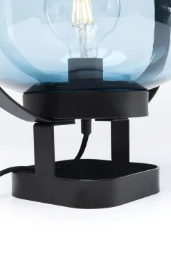 Best KARE Design Lampa stołowa Jupiter 35x54 cm niebiesko-czarna - KARE
