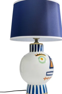 Best KARE Design Lampa stołowa kolorowa dwie twarze 65 cm podstawa z porcelany - KARE