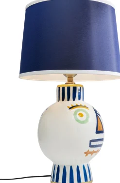 Best KARE Design Lampa stołowa kolorowa dwie twarze 65 cm podstawa z porcelany - KARE