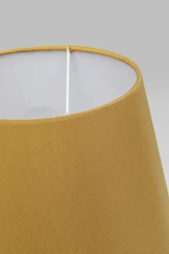 Fashion KARE Design Lampa stołowa kolorowa kamionka i bawełna motyw twarzy Ø25x45 cm - KARE