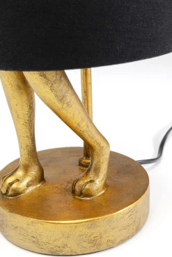 Sale KARE Design Lampa stołowa królik złoty abażur czarny 50 cm - KARE