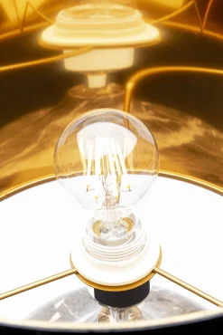 Clearance KARE Design Lampa stołowa Mamo Deluxe Ø31x38 cm szara - klosz czarny - KARE