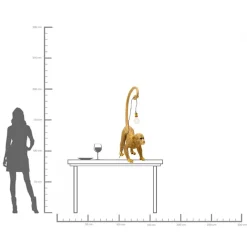 Sale KARE Design Lampa stołowa Monkey Dance 120cm - KARE