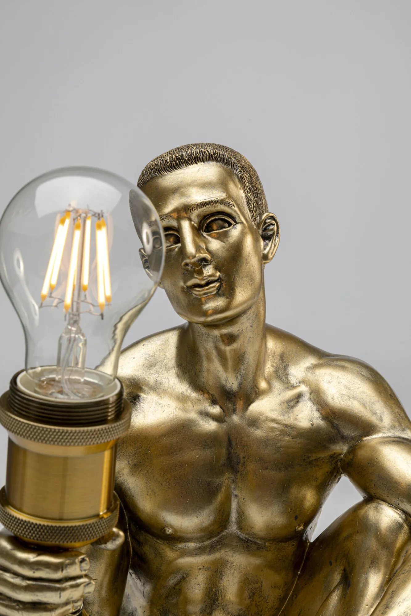 Outlet KARE Design Lampa stołowa Mude Man Sit 32cm - KARE