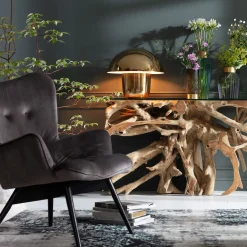 Discount KARE Design Lampa stołowa Mushroom Ø50x44 cm mosiężna - KARE