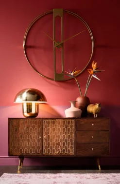 Discount KARE Design Lampa stołowa Mushroom Ø50x44 cm mosiężna - KARE