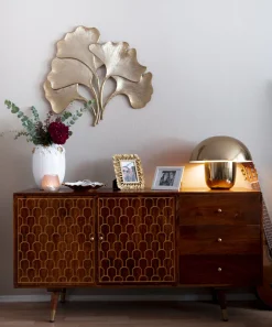 Discount KARE Design Lampa stołowa Mushroom Ø50x44 cm mosiężna - KARE