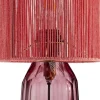 Clearance KARE Design Lampa stołowa różowa szkło i tkanina 42 cm - KARE