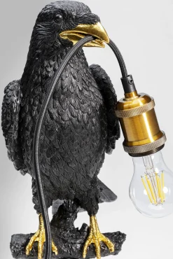 Best KARE Design Lampa stołowa Sitting Crow 29x61 cm czarna matowa - KARE