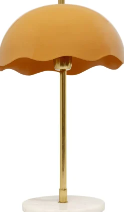 Clearance KARE Design Lampa stołowa stal i marmur klosz pomarańczowy Ø30x50 cm - KARE