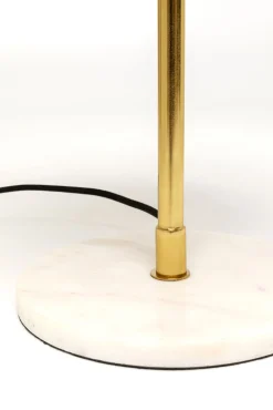 Clearance KARE Design Lampa stołowa stal i marmur klosz pomarańczowy Ø30x50 cm - KARE