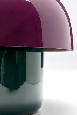Best KARE Design Lampa stołowa stalowa grzybek kolor fioletowo-czarny Ø20x20 cm - KARE