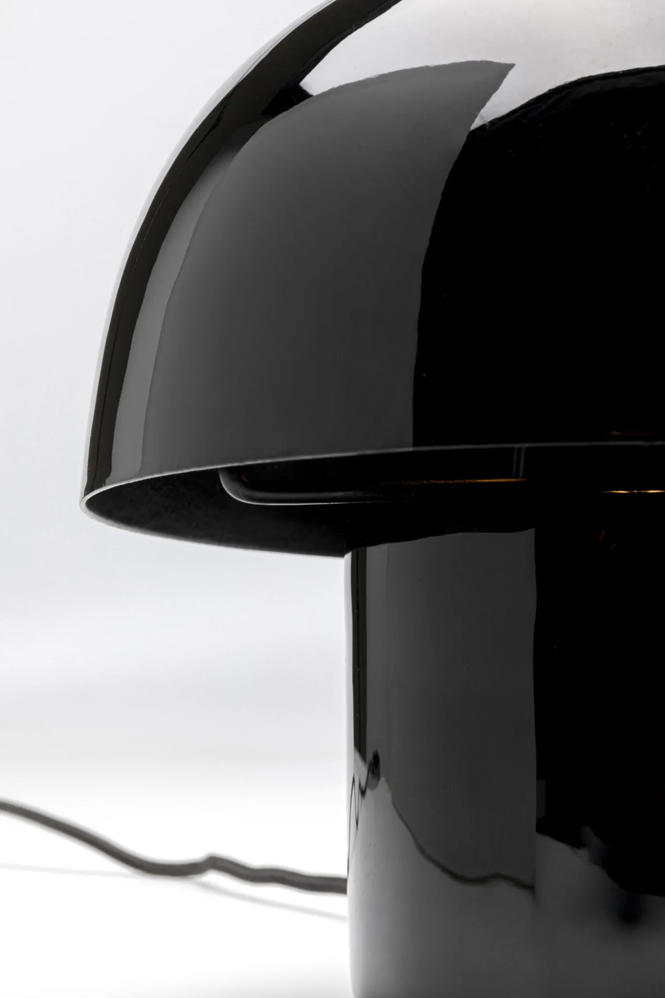 Online KARE Design Lampa stołowa stalowa grzybek kolor czarny Ø20x20 cm - KARE