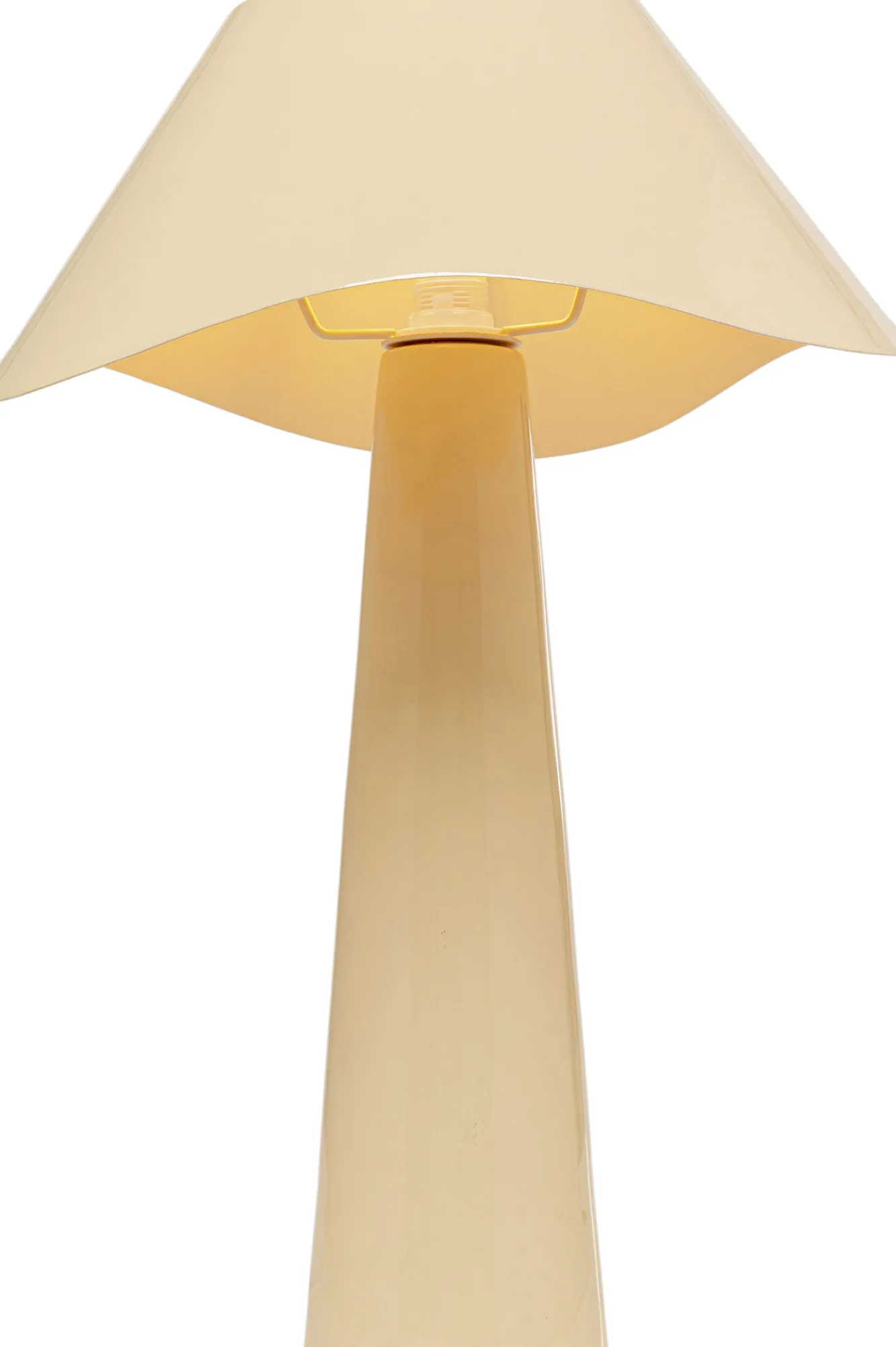 New KARE Design Lampa stołowa stalowa w kolorze ecru Ø34x49 cm - KARE