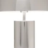Discount KARE Design Lampa stołowa stalowa w kolorze srebrnym chromowym Ø25x38 cm - KARE