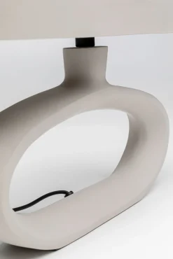 Outlet KARE Design Lampa stołowa stalowa w kolorze beżowym 37x26 cm - KARE