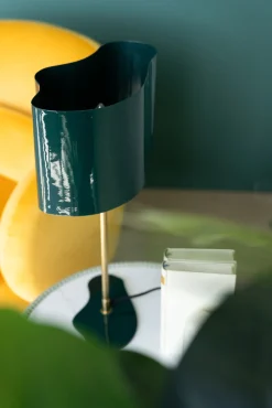 Online KARE Design Lampa stołowa stalowa w kolorze ciemnozielonym 49 cm - KARE