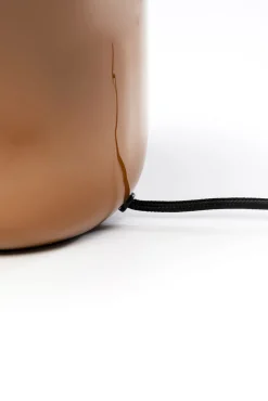 Clearance KARE Design Lampa stołowa stalowa w kolorze brązowym Ø29x27 cm - KARE