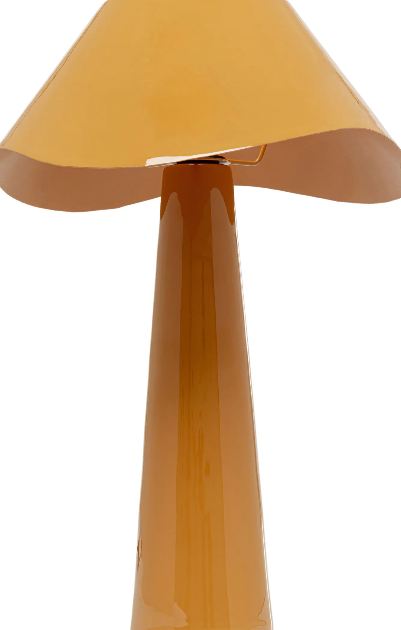 Hot KARE Design Lampa stołowa stalowa w kolorze pomarańczowym Ø34x49 cm - KARE