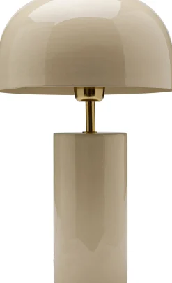 Best KARE Design Lampa stołowa stalowa w kolorze ecru Ø25x38 cm - KARE