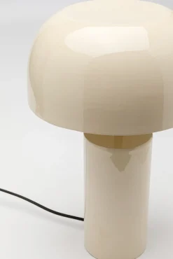 Best KARE Design Lampa stołowa stalowa w kolorze ecru Ø25x38 cm - KARE