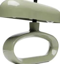 Discount KARE Design Lampa stołowa stalowa w kolorze zielonym 37x26 cm - KARE