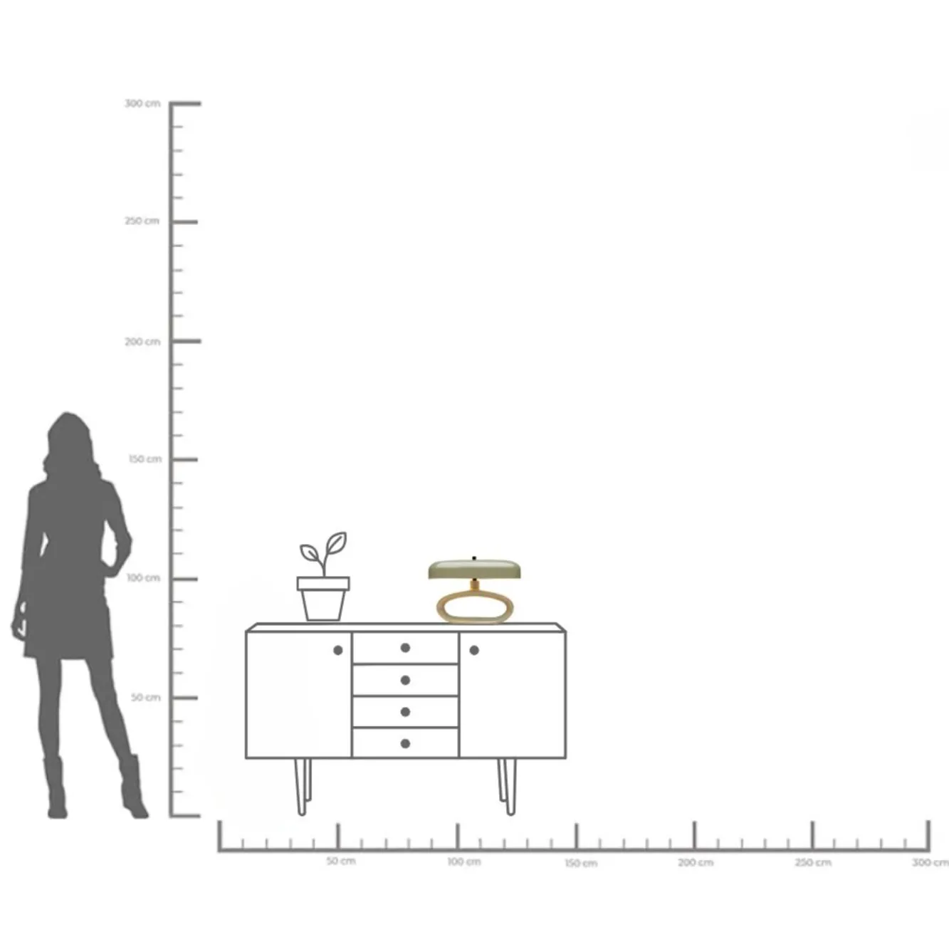 Discount KARE Design Lampa stołowa stalowa w kolorze zielonym 37x26 cm - KARE