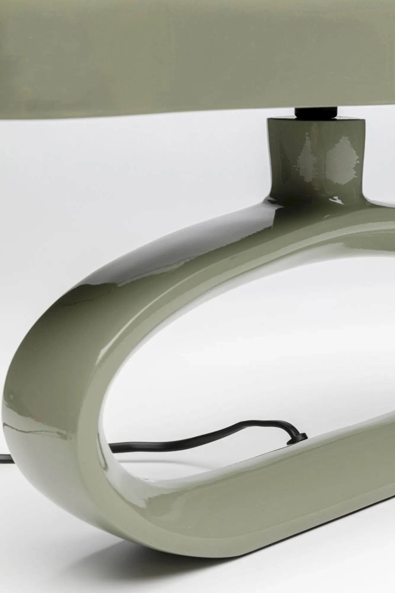 Discount KARE Design Lampa stołowa stalowa w kolorze zielonym 37x26 cm - KARE