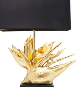 New KARE Design Lampa stołowa Tropical Flower 51x65 cm czarno-złota - KARE